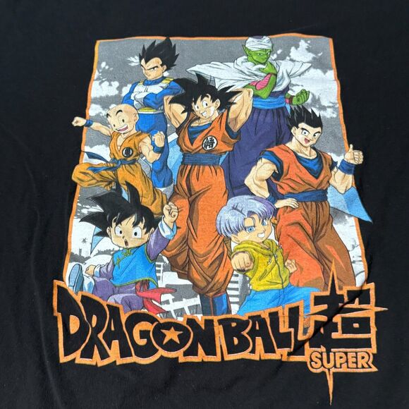 DRAGON BALL Super Men's Toei Goku Animation Black Graphic T Shirt Size XL Cotton - Picture 2 of 7